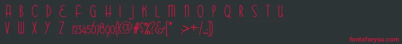 BitterSweet Font – Red Fonts on Black Background