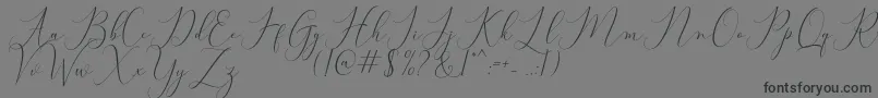 fuente Bitthai Script – Fuentes Negras Sobre Fondo Gris