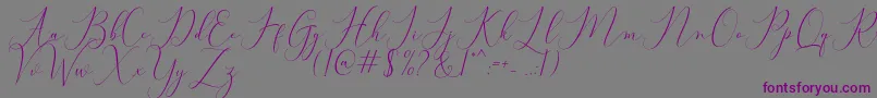 fuente Bitthai Script – Fuentes Moradas Sobre Fondo Gris