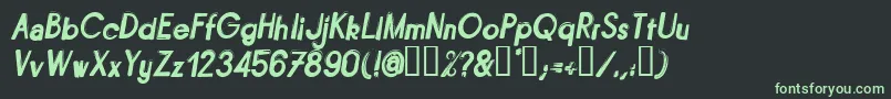 フォントBITUI    – 黒い背景に緑の文字
