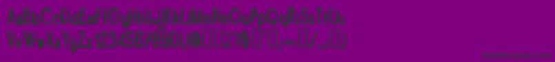 Czcionka BITUN    – czarne czcionki na fioletowym tle