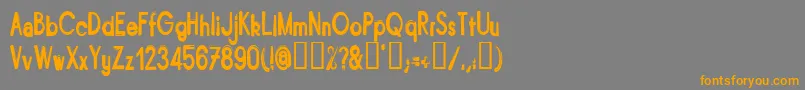 BITUN    Font – Orange Fonts on Gray Background