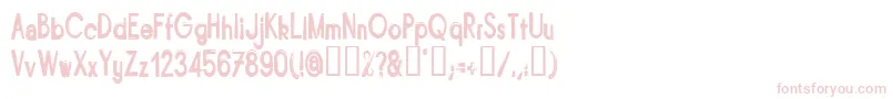 BITUN    Font – Pink Fonts on White Background