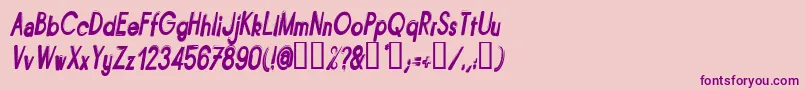 BITUNI   Font – Purple Fonts on Pink Background