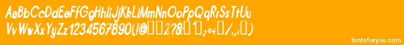 BITUNI   Font – White Fonts on Orange Background