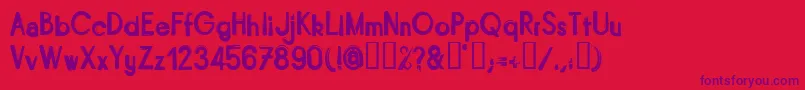 BITURG   Font – Purple Fonts on Red Background