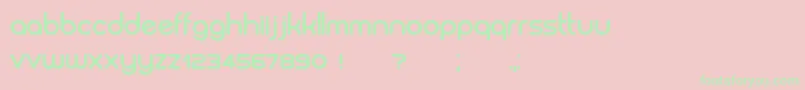 Biysk Bold Font – Green Fonts on Pink Background
