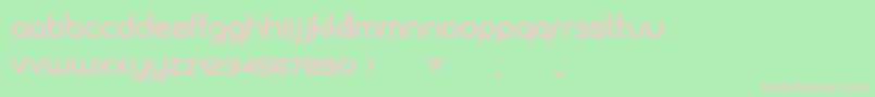 Biysk Bold Font – Pink Fonts on Green Background