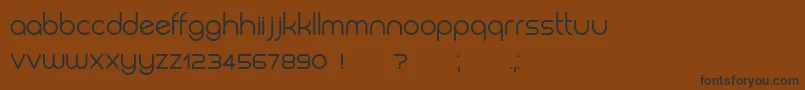Biysk Font – Black Fonts on Brown Background