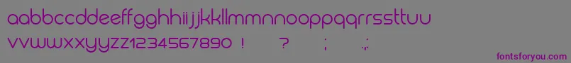 Biysk Font – Purple Fonts on Gray Background