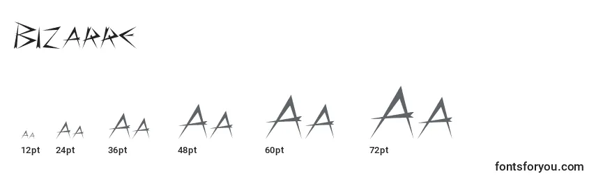 Размеры шрифта Bizarre (121395)