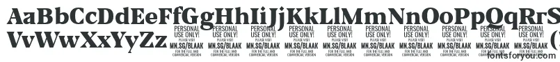 BlaakBlack PERSONAL Font – Straight Fonts