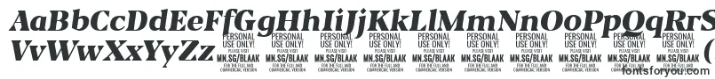 フォントBlaakBlackItalic PERSONAL – Adobe After Effects用のフォント