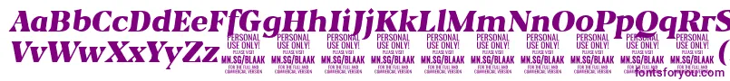 fuente BlaakBlackItalic PERSONAL – Fuentes Moradas
