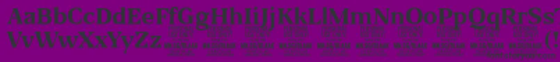 BlaakBold PERSONAL Font – Black Fonts on Purple Background