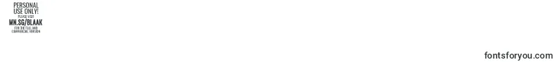 フォントBlaakBold PERSONAL – フォント 数字 0