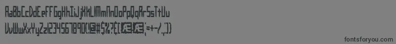 Inevitab Font – Black Fonts on Gray Background