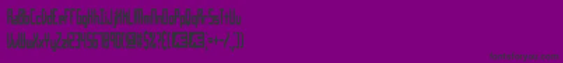 Więcej informacji o czcionce Inevitab Czcionka Inevitab – czarne czcionki na fioletowym tle