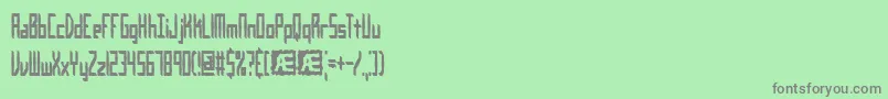 Inevitab Font – Gray Fonts on Green Background