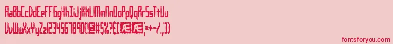 Inevitab Font – Red Fonts on Pink Background