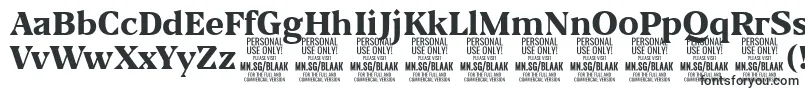 BlaakExtraBold PERSONAL Font – Standard Fonts