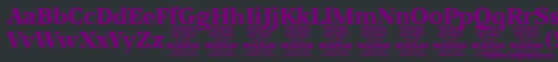 BlaakExtraBold PERSONAL Font – Purple Fonts on Black Background