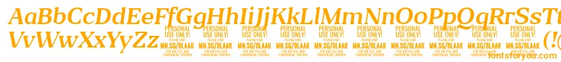 fuente BlaakRegularItalic PERSONAL – Fuentes Naranjas