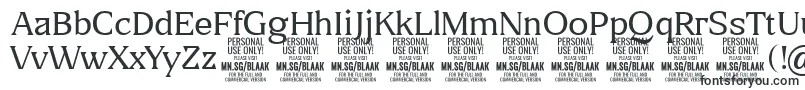 Шрифт BlaakThin PERSONAL – простые шрифты