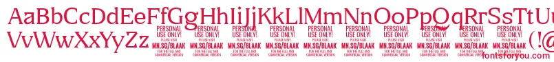 BlaakThin PERSONAL Font – Red Fonts