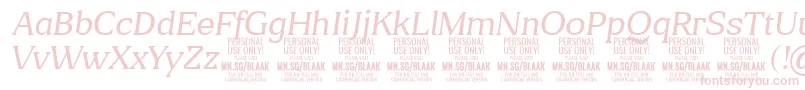 More about BlaakThinItalic PERSONAL Font BlaakThinItalic PERSONAL Font – Pink Fonts