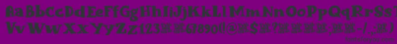 Blabbermouth DEMO Font – Black Fonts on Purple Background