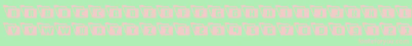 Eyesonlysemicondleft Font – Pink Fonts on Green Background