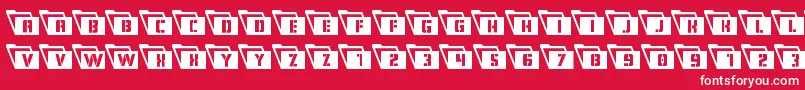 Eyesonlysemicondleft Font – White Fonts on Red Background