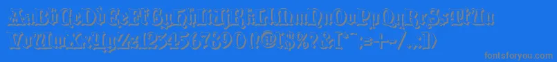 BLACCS   Font – Gray Fonts on Blue Background