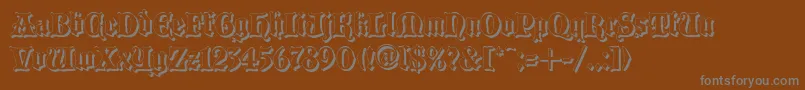 BLACCS   Font – Gray Fonts on Brown Background
