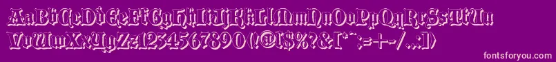 Police BLACCS   – polices roses sur fond violet