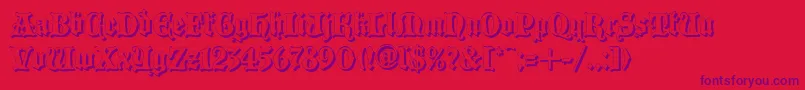 BLACCS   Font – Purple Fonts on Red Background