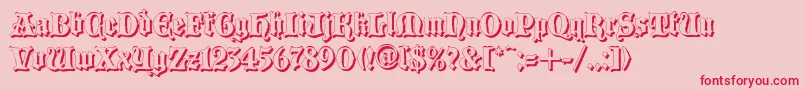 BLACCS   Font – Red Fonts on Pink Background