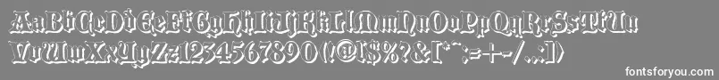 BLACCS   Font – White Fonts on Gray Background
