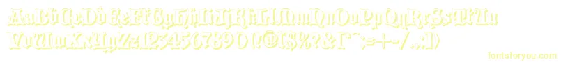 フォントBLACCS   – 黄色のフォント