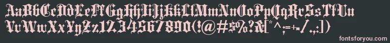 BLACEB   Font – Pink Fonts on Black Background