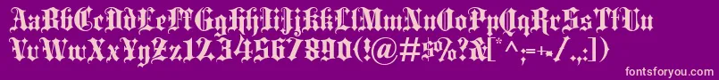 BLACEB   Font – Pink Fonts on Purple Background