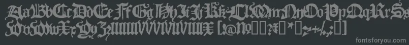 フォントBLACH    – 黒い背景に灰色の文字
