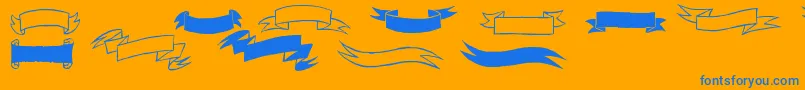 More about Black White Banners Font Black White Banners Font – Blue Fonts on Orange Background