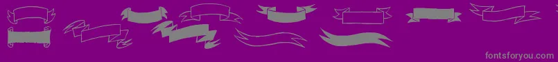 Saiba mais sobre a fonte Black White Banners Fonte Black White Banners – fontes cinzas em um fundo violeta