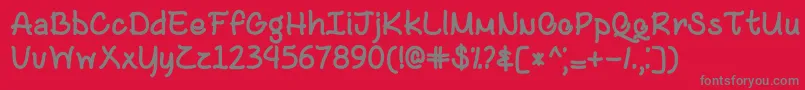 Black and Bitter Coffee   Font – Gray Fonts on Red Background