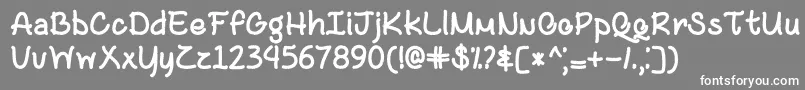 Black and Bitter Coffee   Font – White Fonts on Gray Background