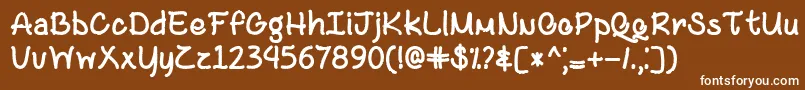 Black and Bitter Coffee   Font – White Fonts on Brown Background