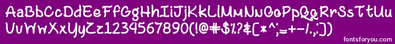 Black and Bitter Coffee   Font – White Fonts on Purple Background