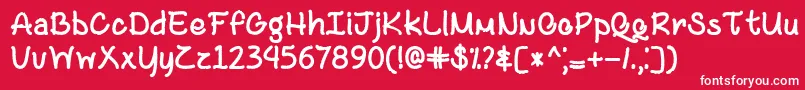 Black and Bitter Coffee   Font – White Fonts on Red Background